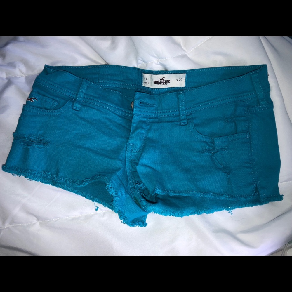 Blue Hollister Jean Shorts